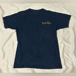 Salt Life Fishing Bass Graphic Pocket T Shirt - S